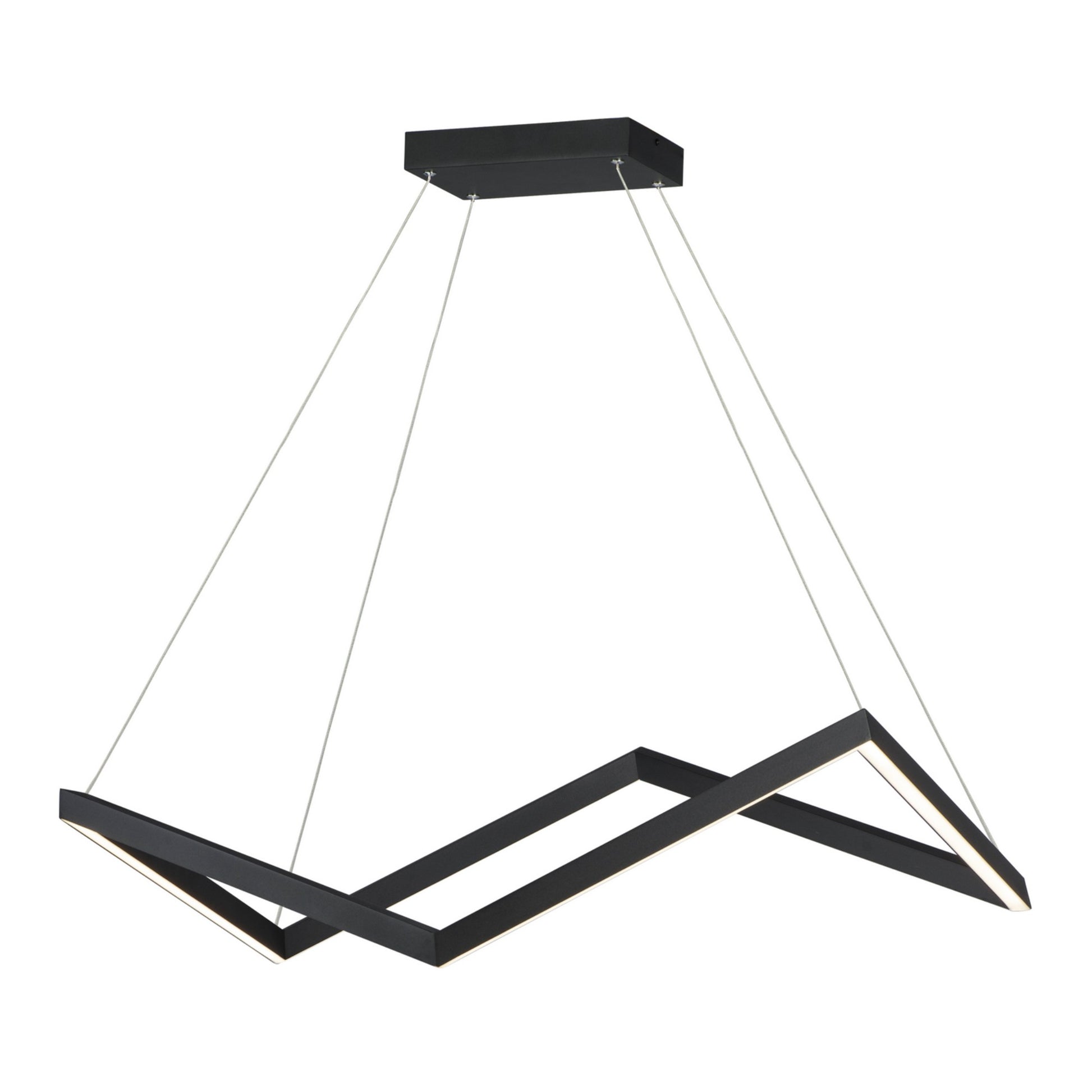 Stealth 35" Linear LED Pendant, Black Finish - Bees Lighting