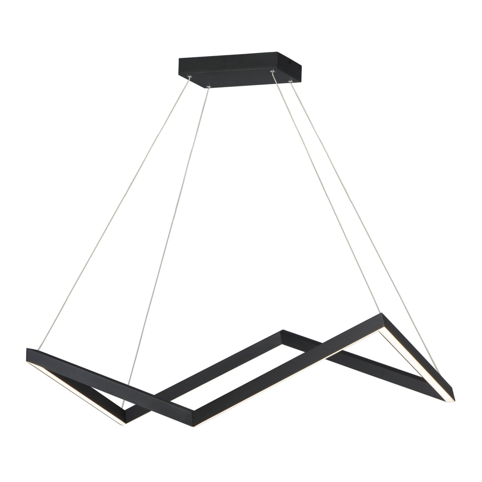 Stealth 35" Linear LED Pendant, Black Finish - Bees Lighting