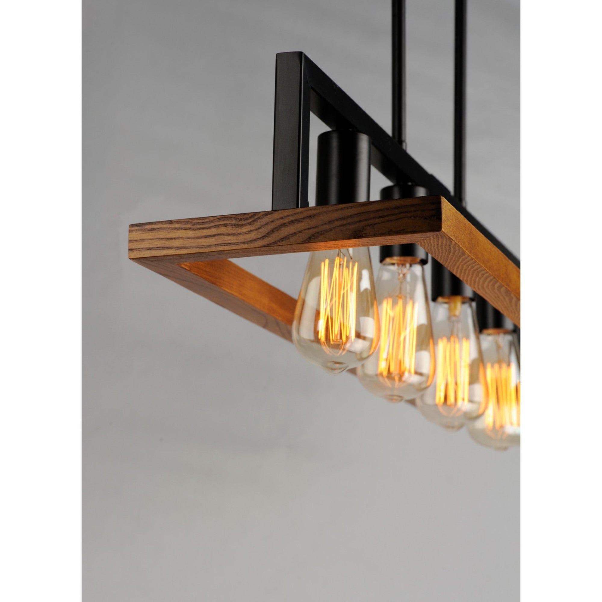 Black Forest 30" 4-Light Chandelier, Black & Ashbury Finish - Bees Lighting