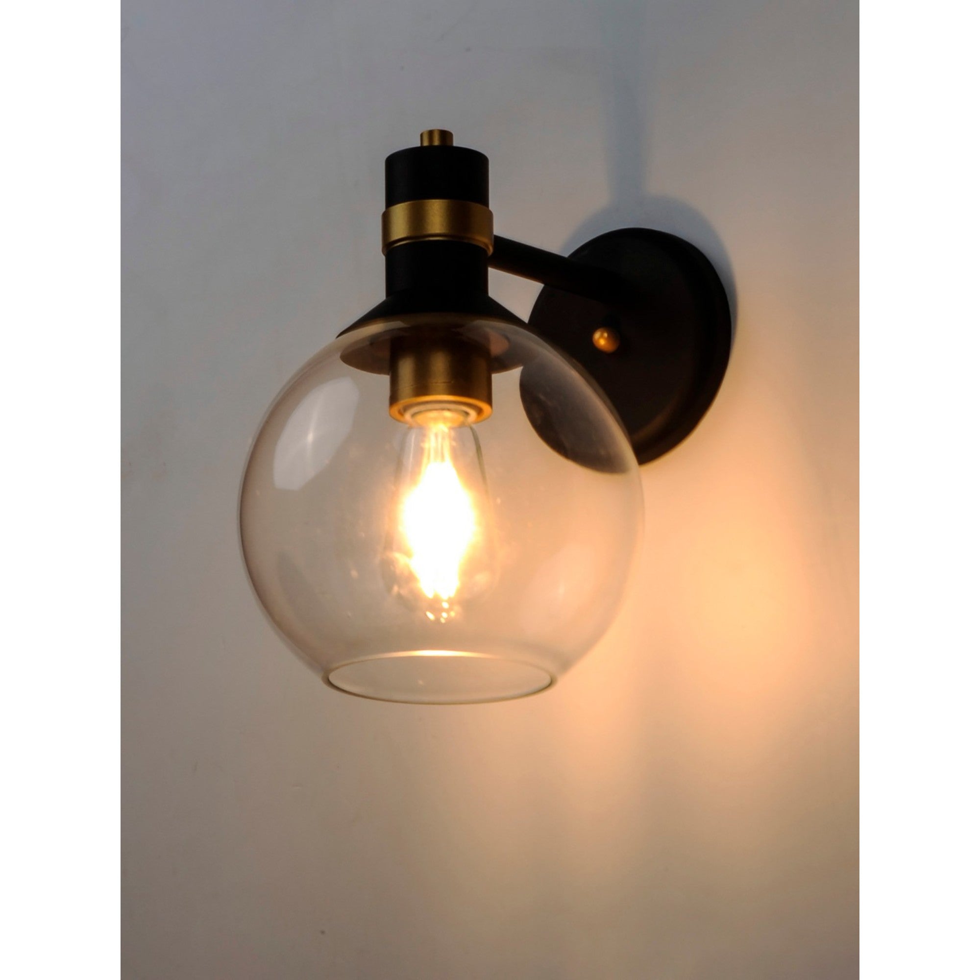 Cabin 11" LED Outdoor Wall Sconce, Bronze & Gold Finish - Bees Lighting