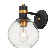 Cabin 11" LED Outdoor Wall Sconce, Bronze & Gold Finish - Bees Lighting