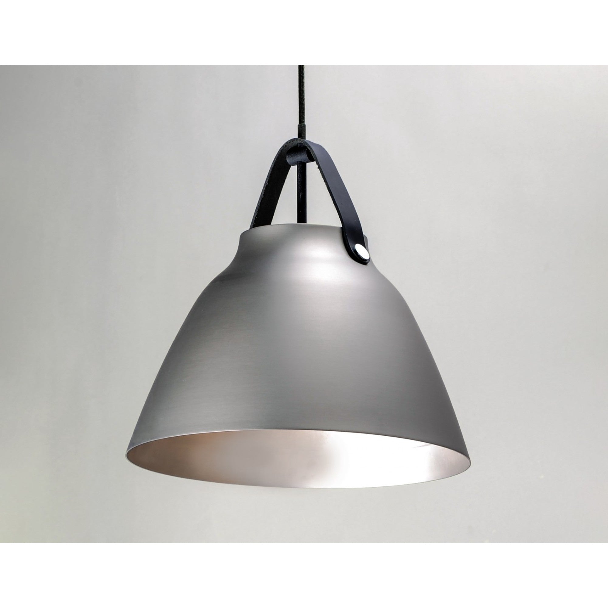 Nordic 15" Pendant, Black / Brushed Platinum Finish - Bees Lighting