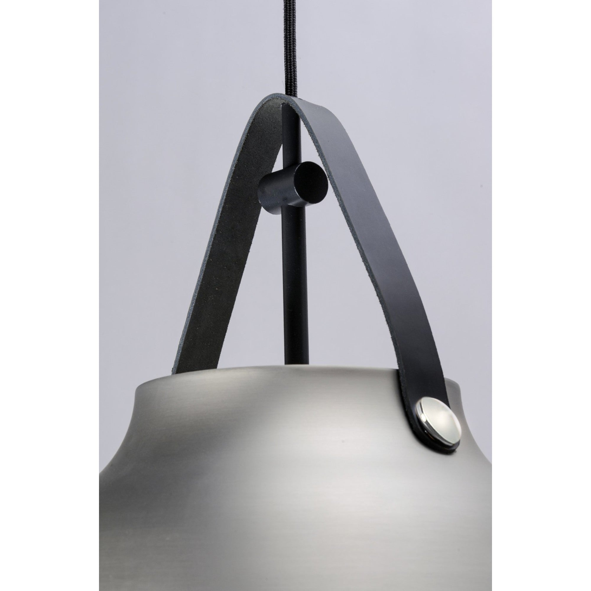 Nordic 15" Pendant, Black / Brushed Platinum Finish - Bees Lighting