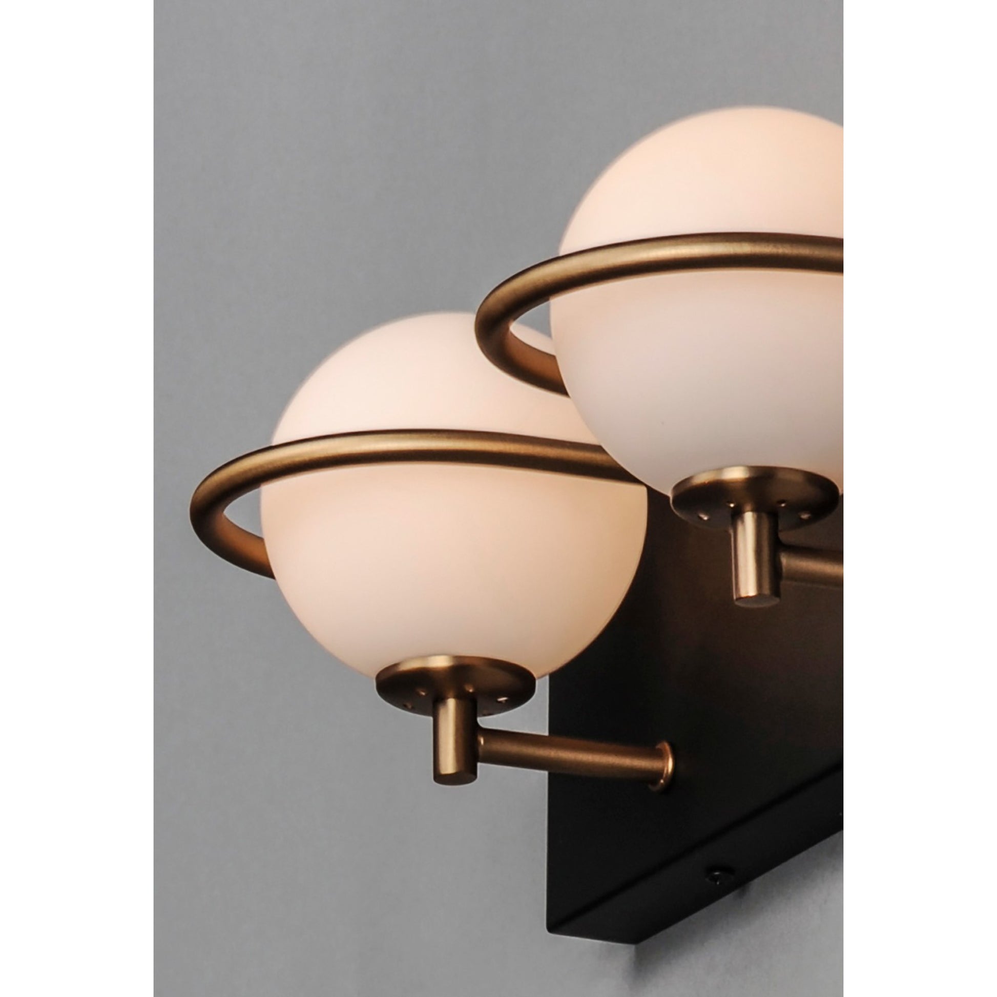 Revolve 13" LED Bath Vanity, Black & Gold Finish - Bees Lighting