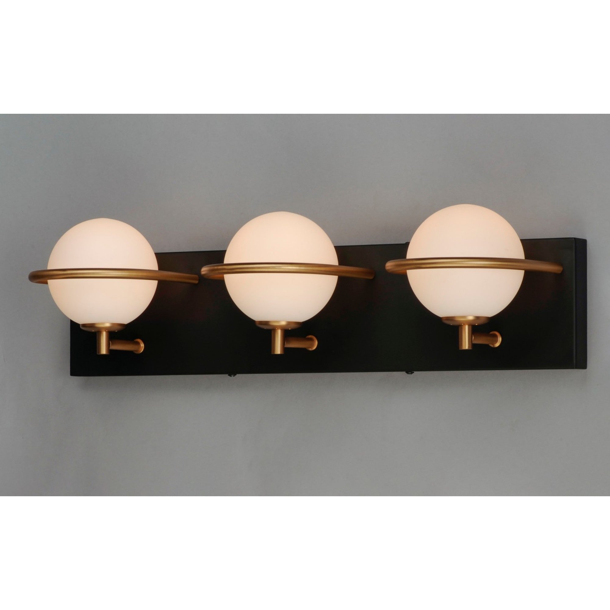 Revolve 20" LED Bath Vanity, Black & Gold Finish - Bees Lighting