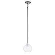 Vessel 9" Mini Pendant, Black & Brushed Aluminum Finish - Bees Lighting