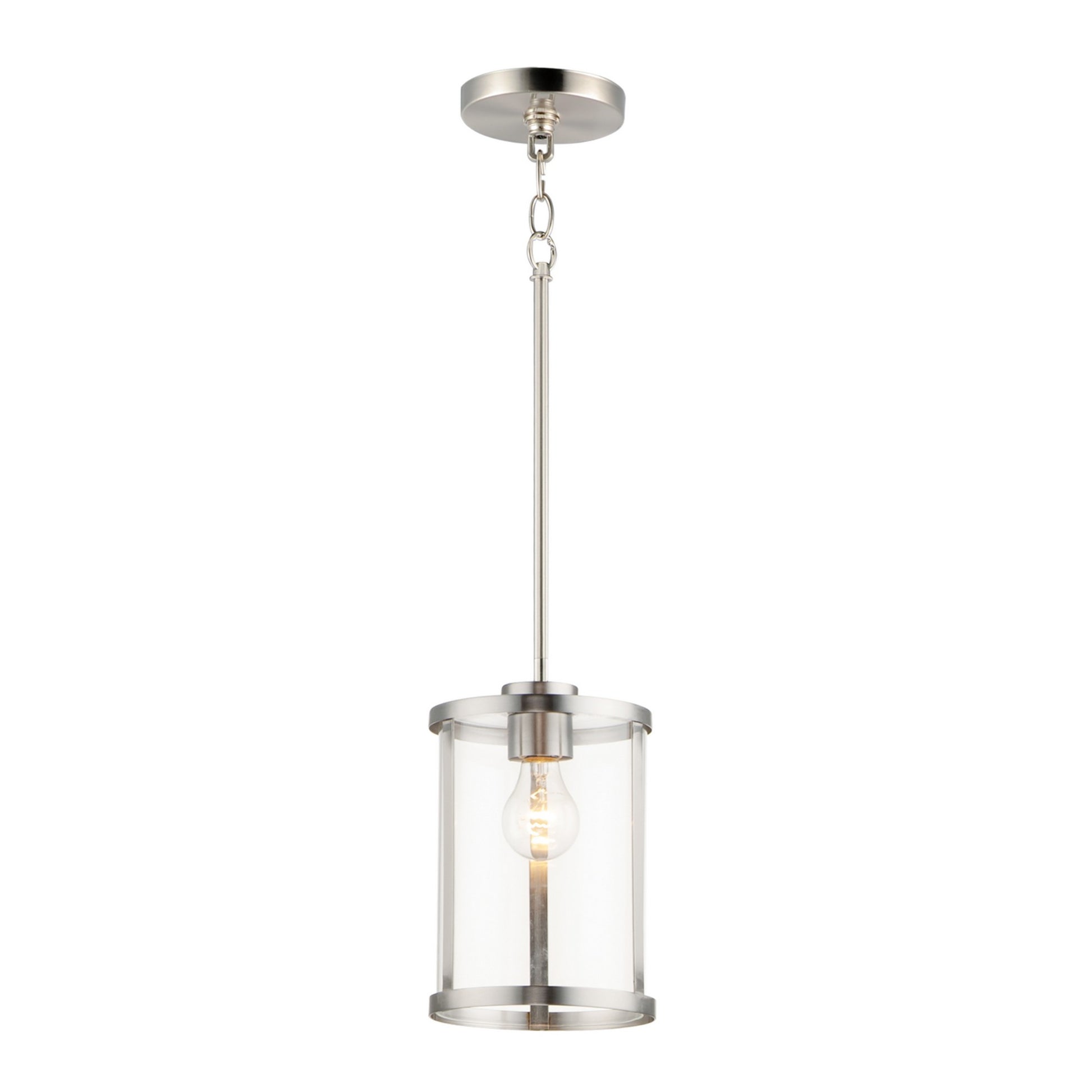 Sentinel 11" Pendant, Satin Nickel Finish - Bees Lighting