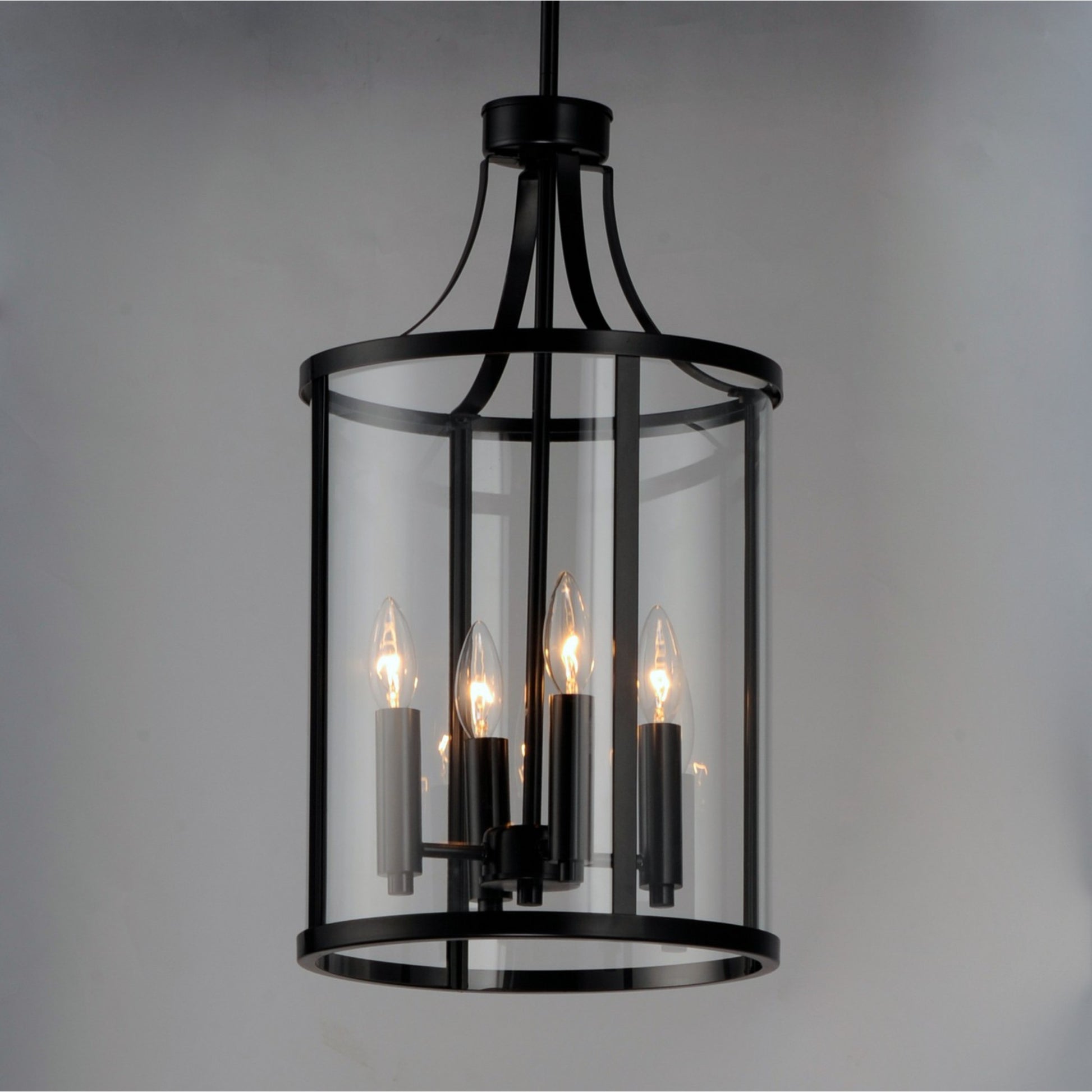 Sentinel 22" 4-Light Pendant, Black Finish - Bees Lighting