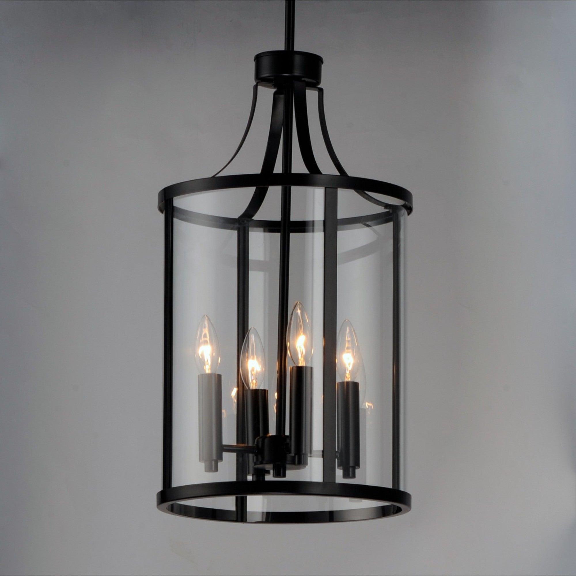 Sentinel 22" 4-Light Pendant, Black Finish - Bees Lighting