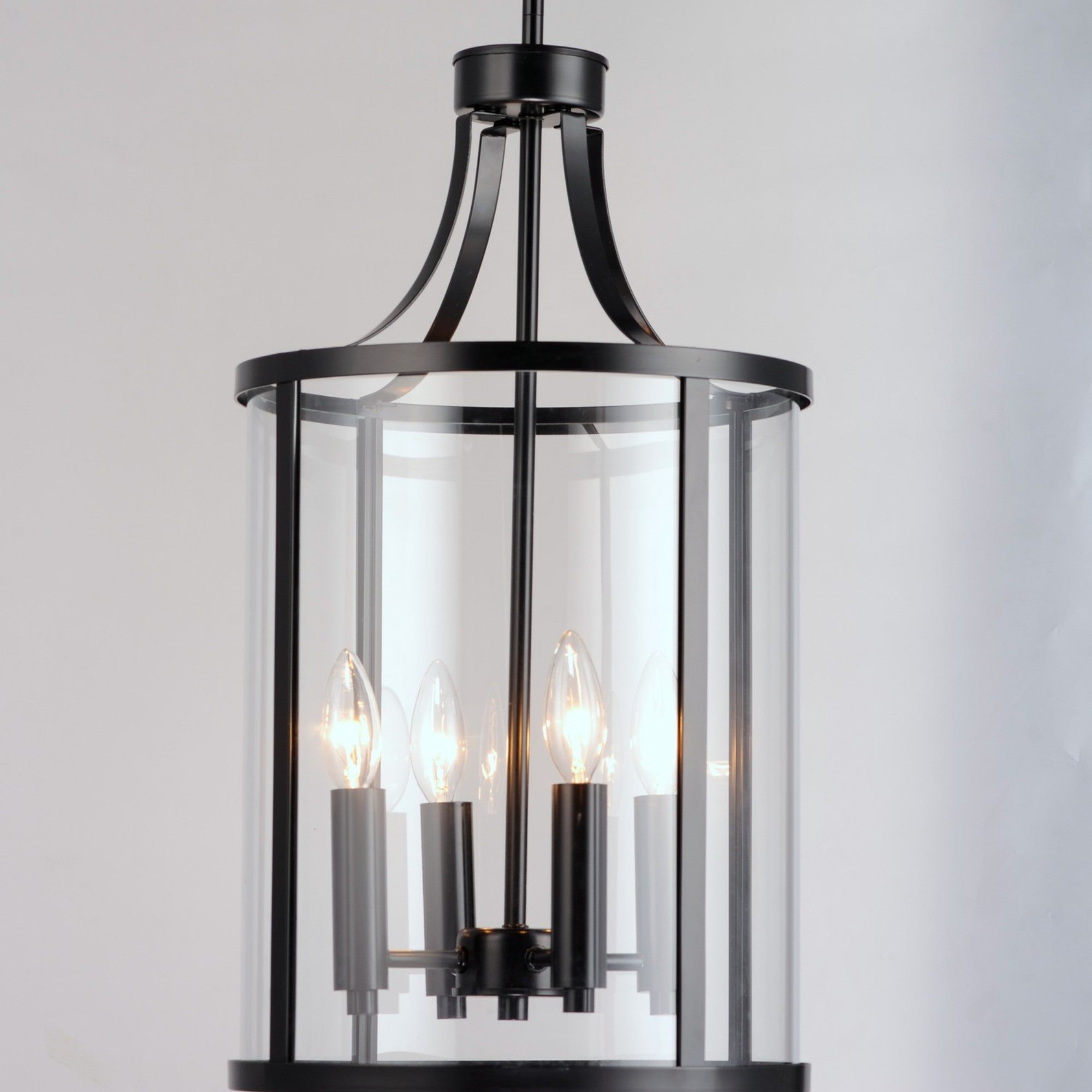 Sentinel 22" 4-Light Pendant, Black Finish - Bees Lighting