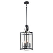 Sentinel 22" 4-Light Pendant, Black Finish - Bees Lighting