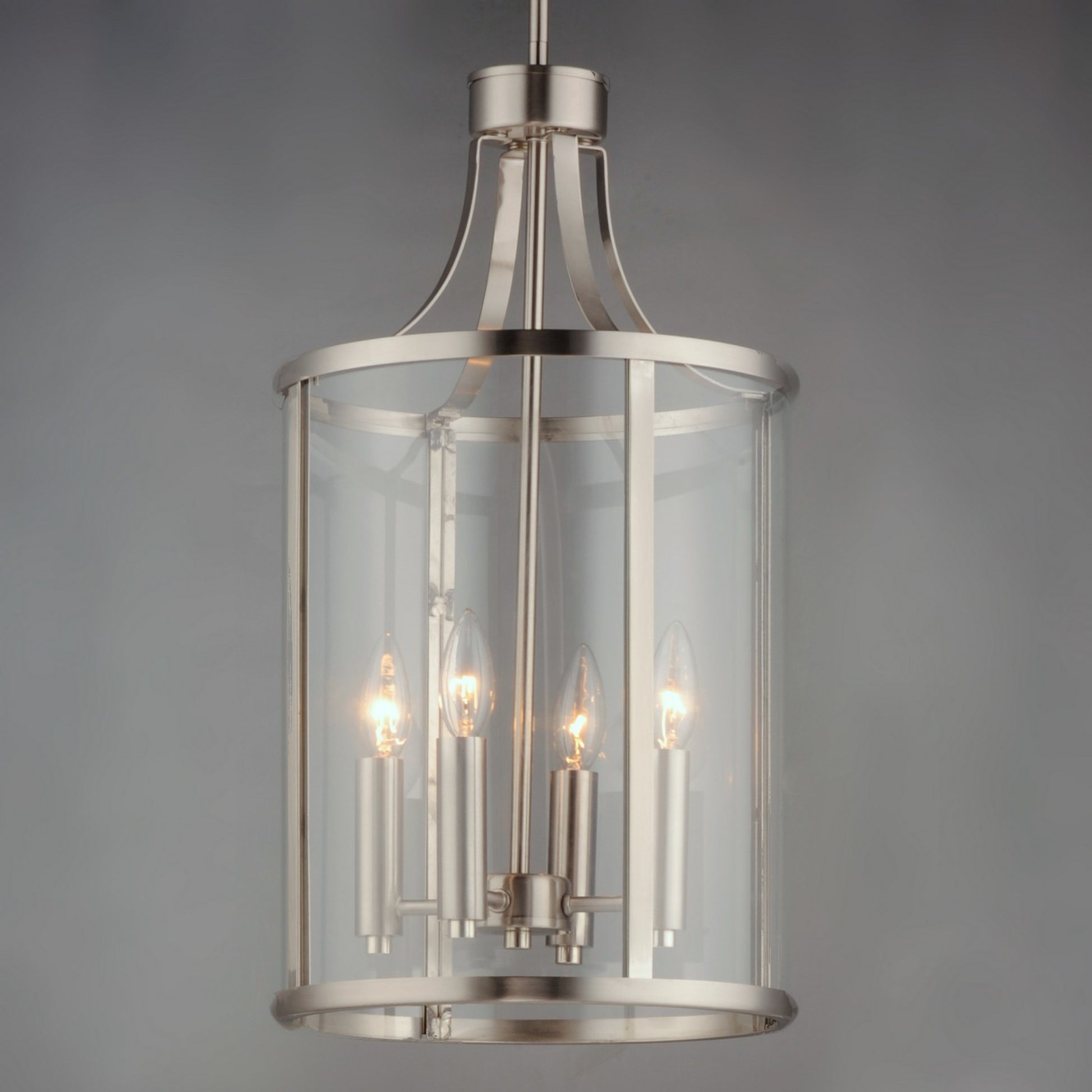 Sentinel 22" 4-Light Pendant, Satin Nickel Finish - Bees Lighting