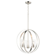 Sentinel 21" 3-Light Pendant, Satin Nickel Finish - Bees Lighting