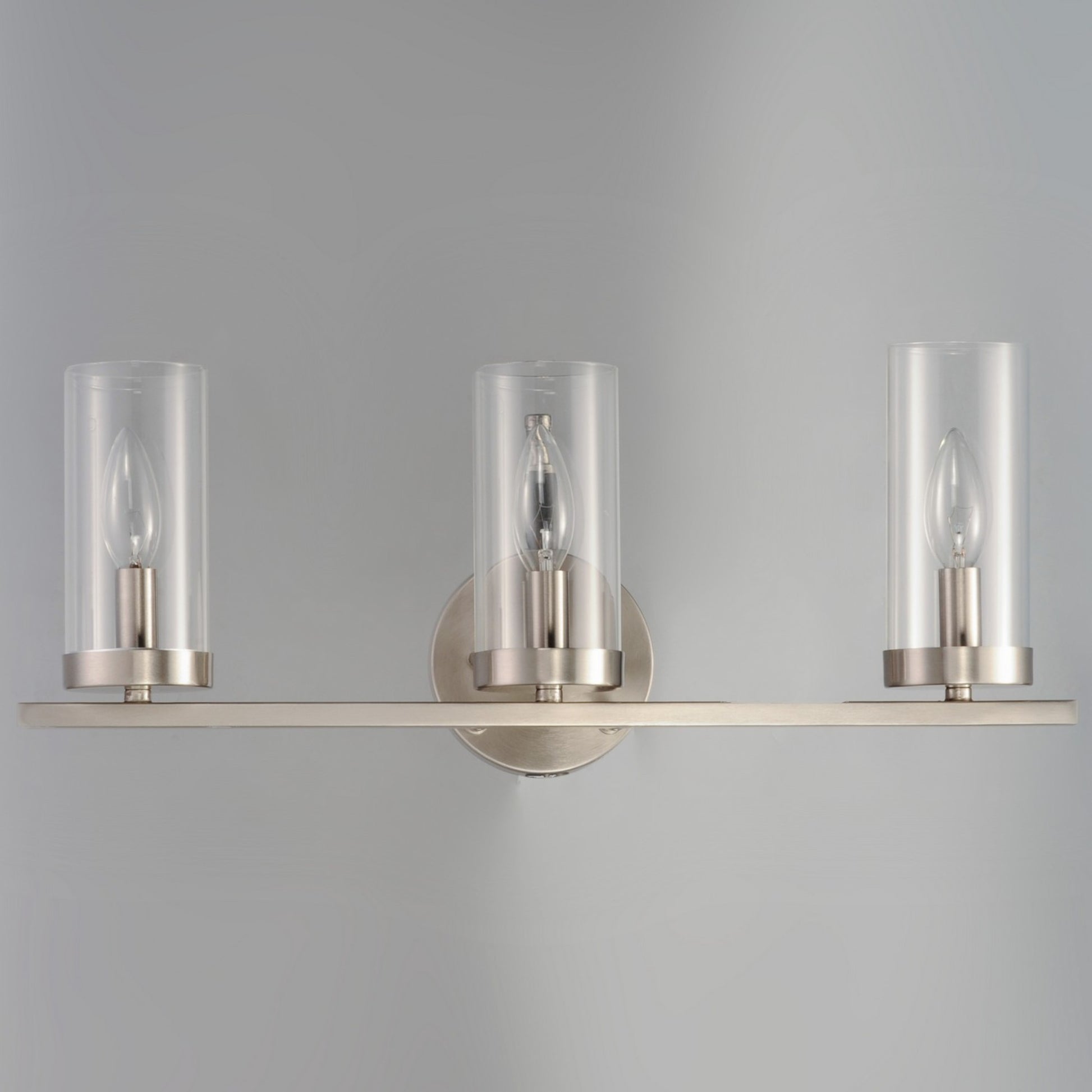 Sentinel 21" 3-Light Bath Vanity, Satin Nickel Finish - Bees Lighting