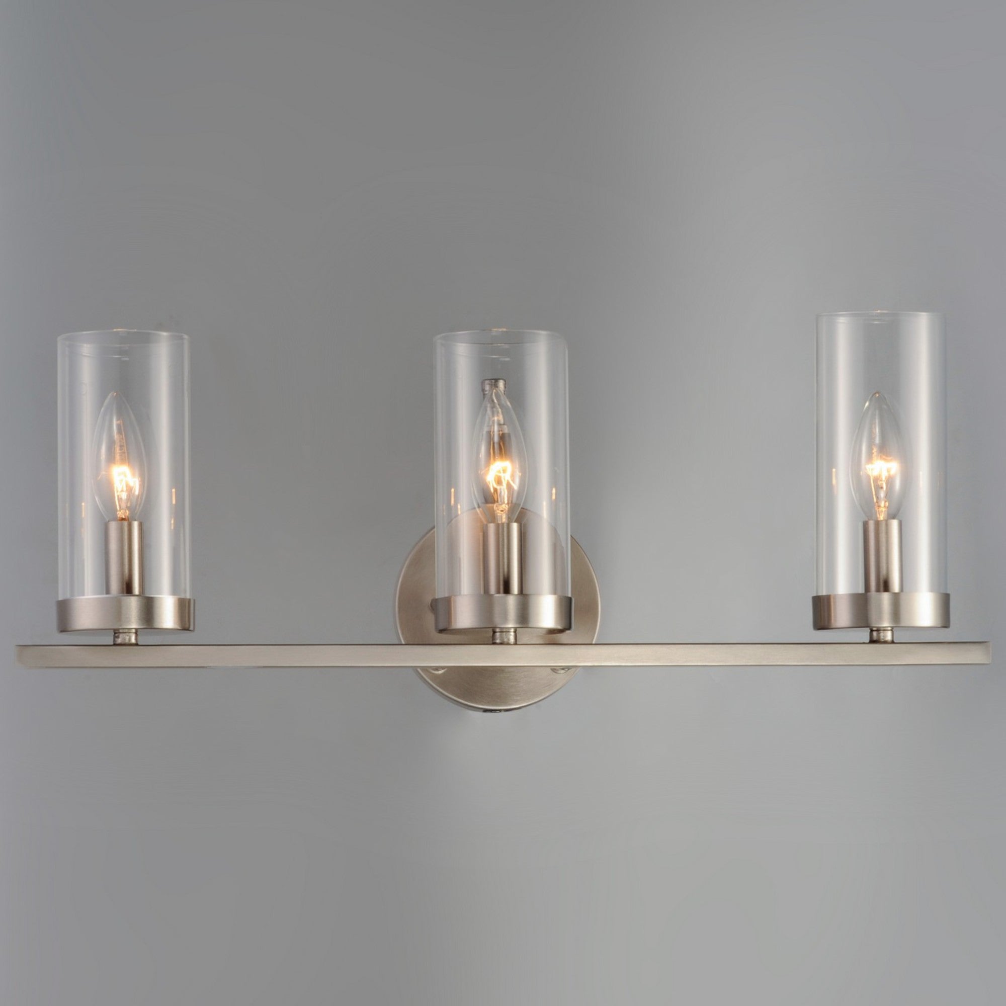 Sentinel 21" 3-Light Bath Vanity, Satin Nickel Finish - Bees Lighting