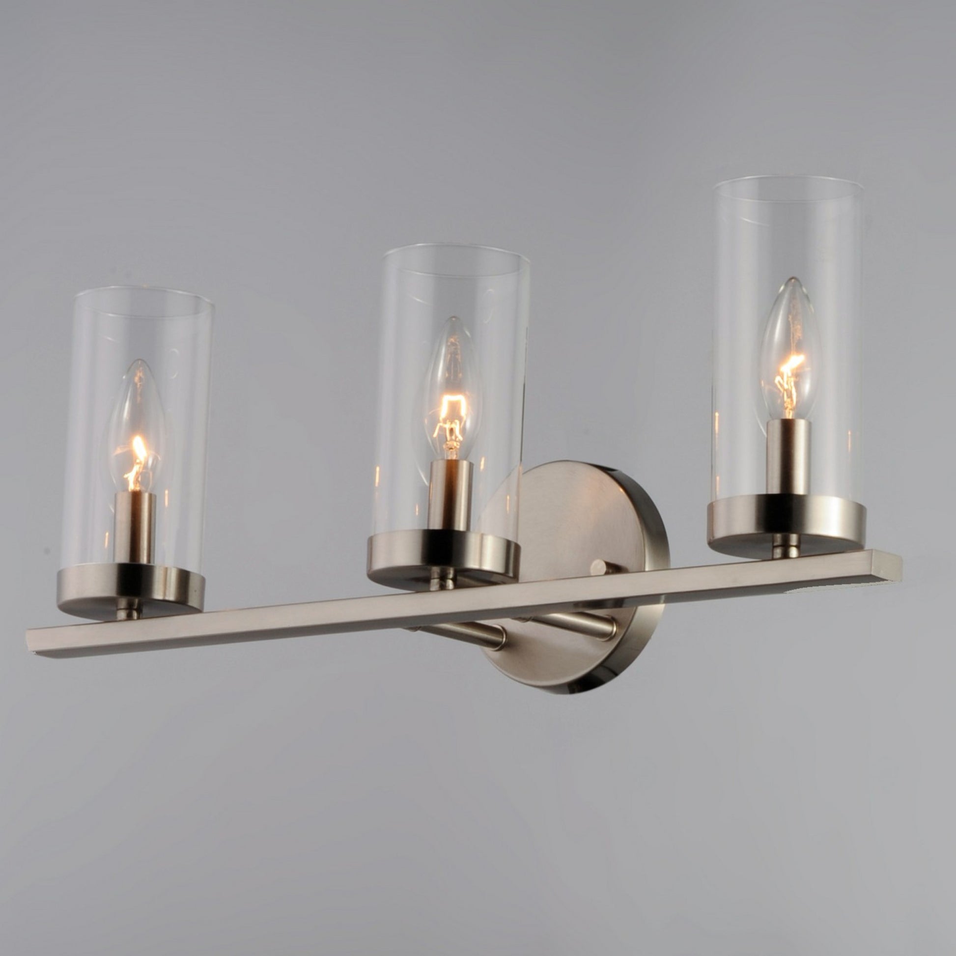 Sentinel 21" 3-Light Bath Vanity, Satin Nickel Finish - Bees Lighting