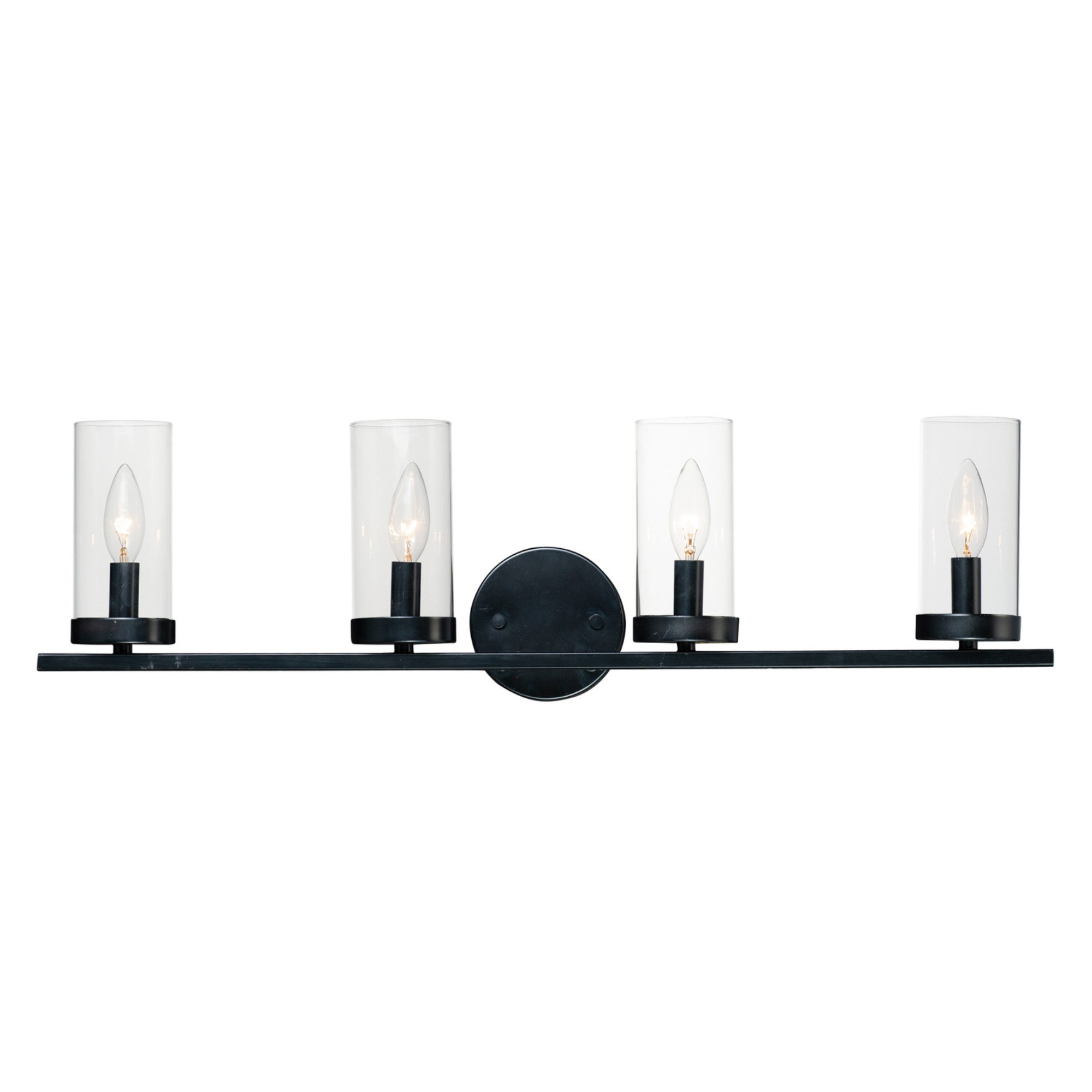 Sentinel 30" 4-Light Bath Vanity, Black Finish