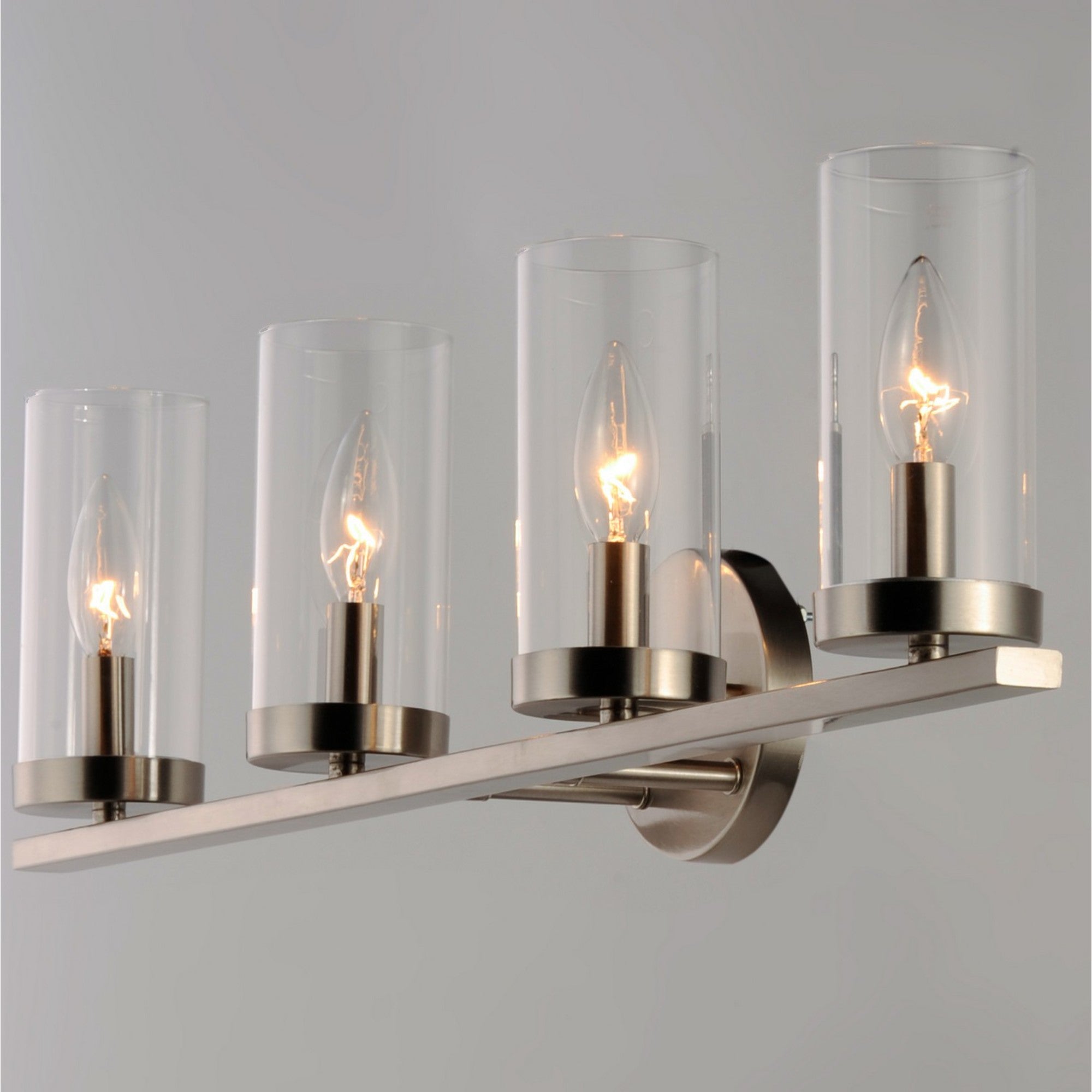 Sentinel 30" 4-Light Bath Vanity, Satin Nickel Finish - Bees Lighting