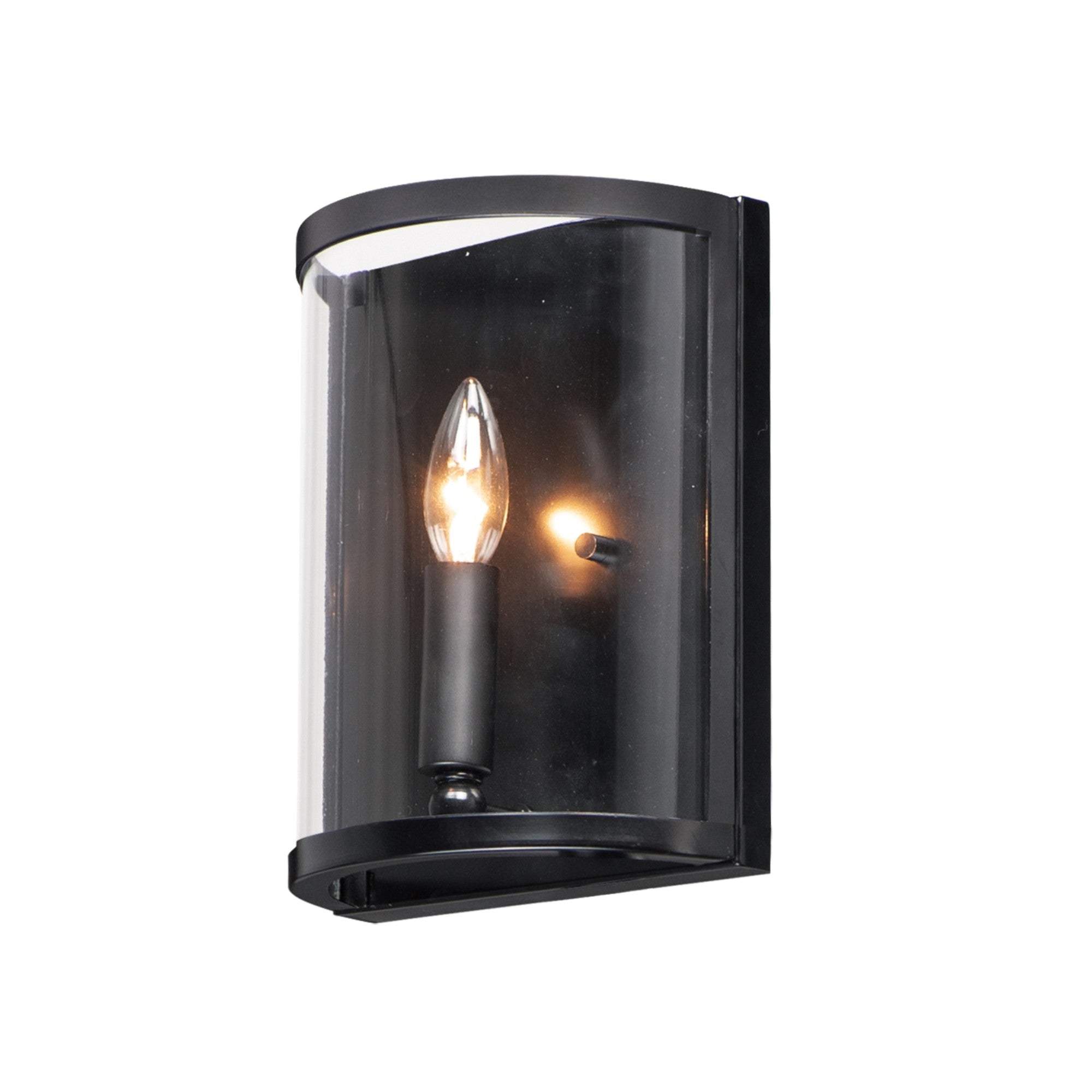 Sentinel 10" Wall Sconce, Black Finish - Bees Lighting
