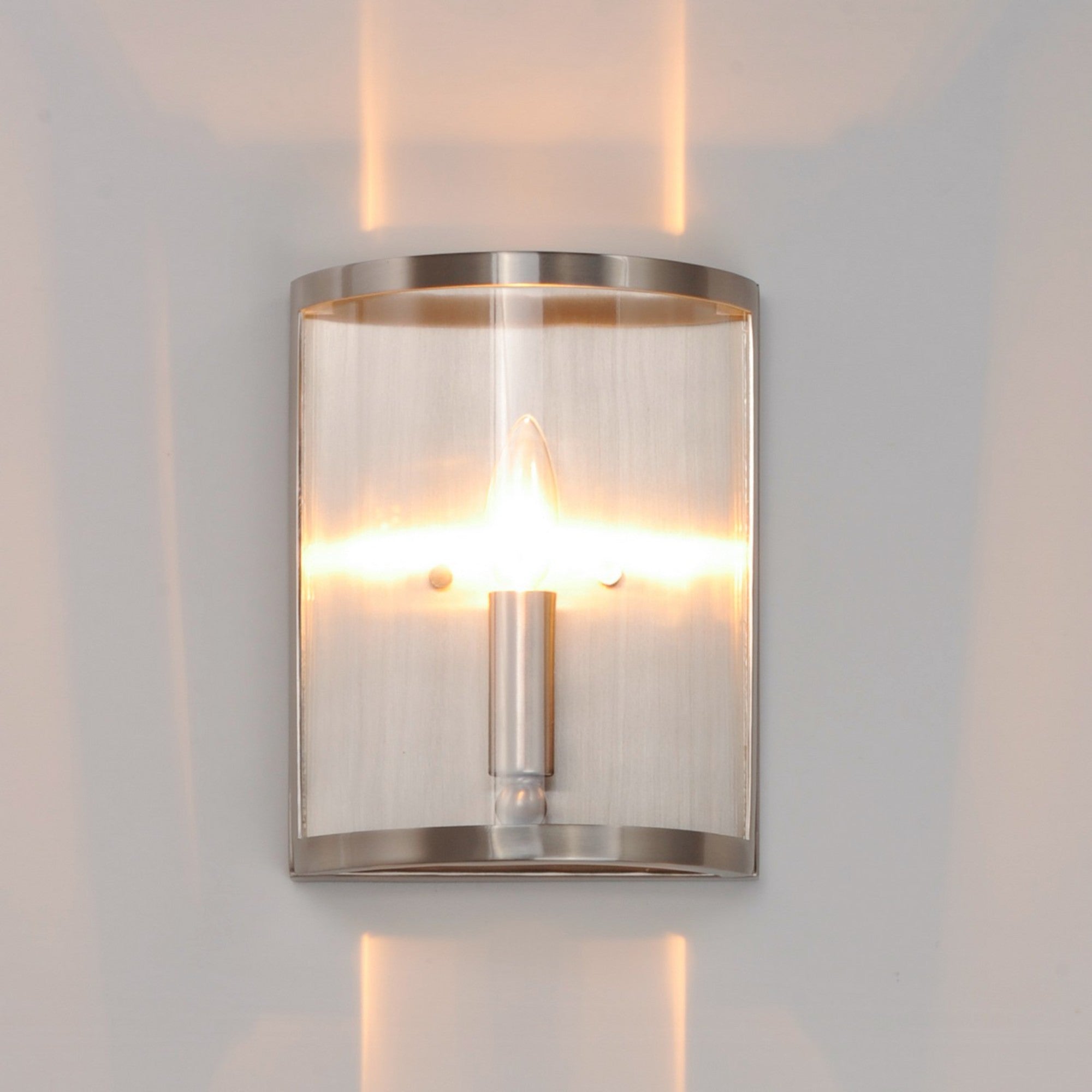 Sentinel 10" Wall Sconce, Satin Nickel Finish - Bees Lighting