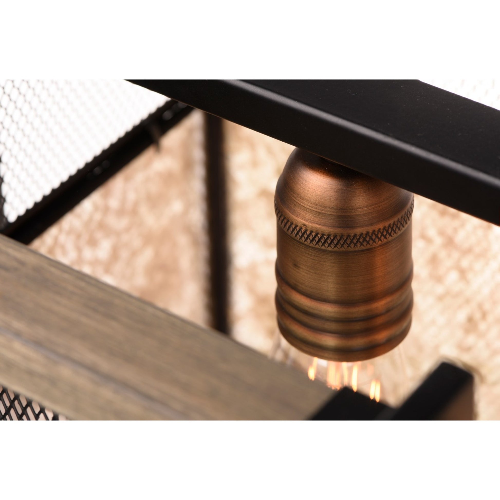 Boundry 5-Light Linear Pendant Light, Black Finish - Bees Lighting
