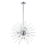 Polaris 25" 12 Light Pendant, Polished Chrome Finish - Bees Lighting
