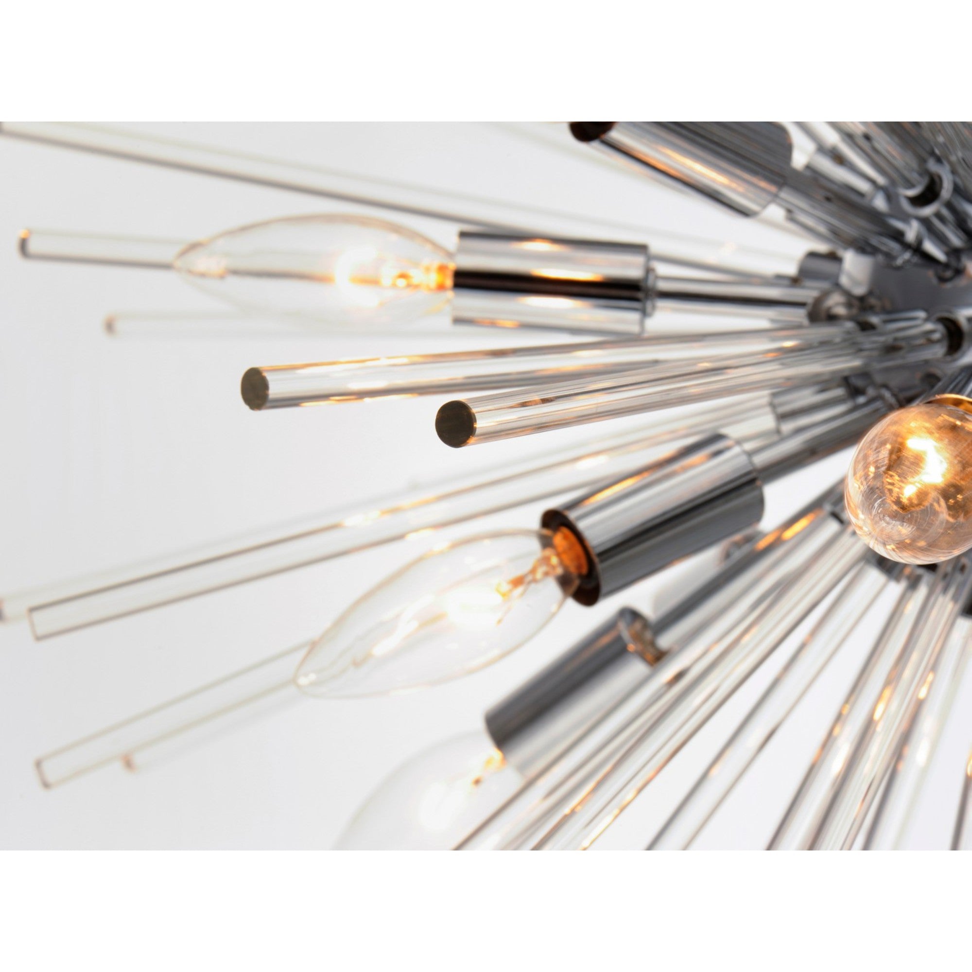 Polaris 40" 16 Light Pendant, Polished Chrome Finish