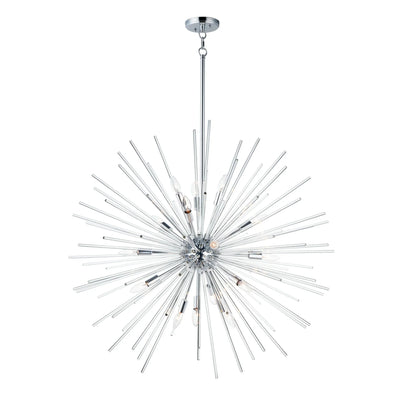 Polaris 40" 16 Light Pendant, Polished Chrome Finish