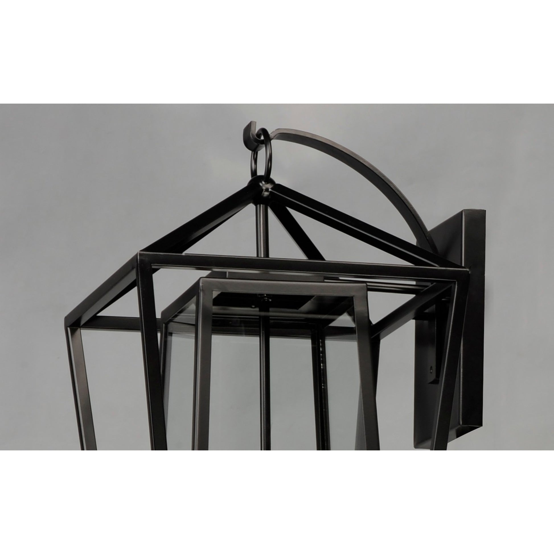 Artisan 21" 3-Light Outdoor Wall Lantern, Black Finish - Bees Lighting