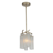 Victoria 14" Pendant, Golden Silver Finish - Bees Lighting