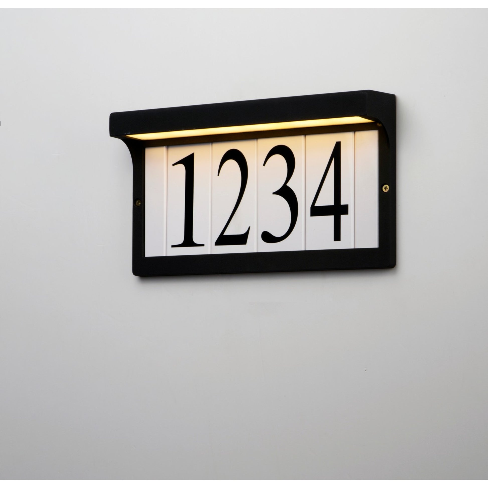LED Address Light Frame, Black Finish - Bees Lighting