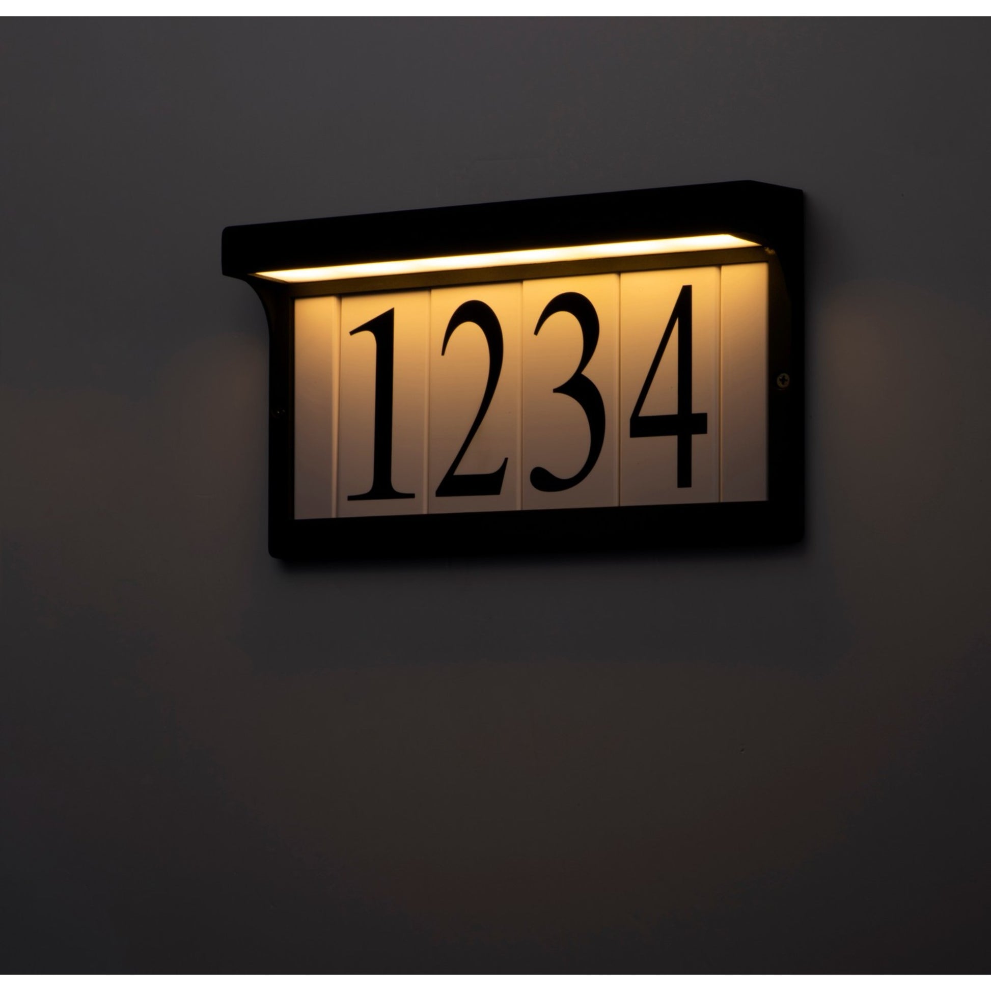 LED Address Light Frame, Black Finish - Bees Lighting