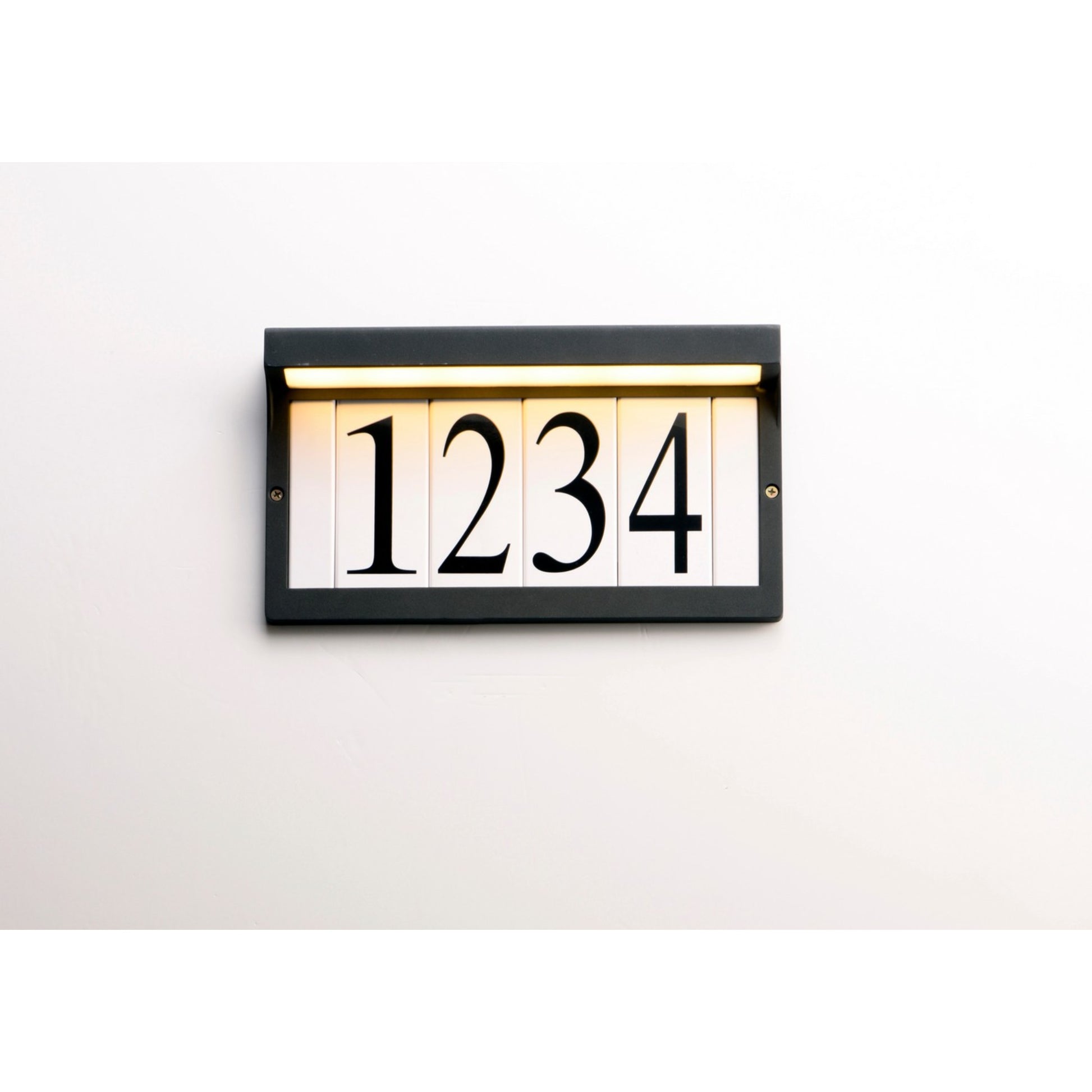 LED Address Light Frame, Black Finish - Bees Lighting