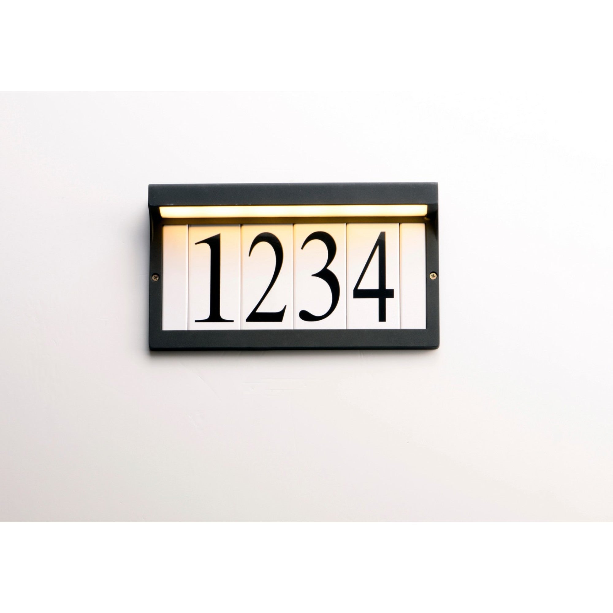 LED Address Light Frame, Black Finish - Bees Lighting