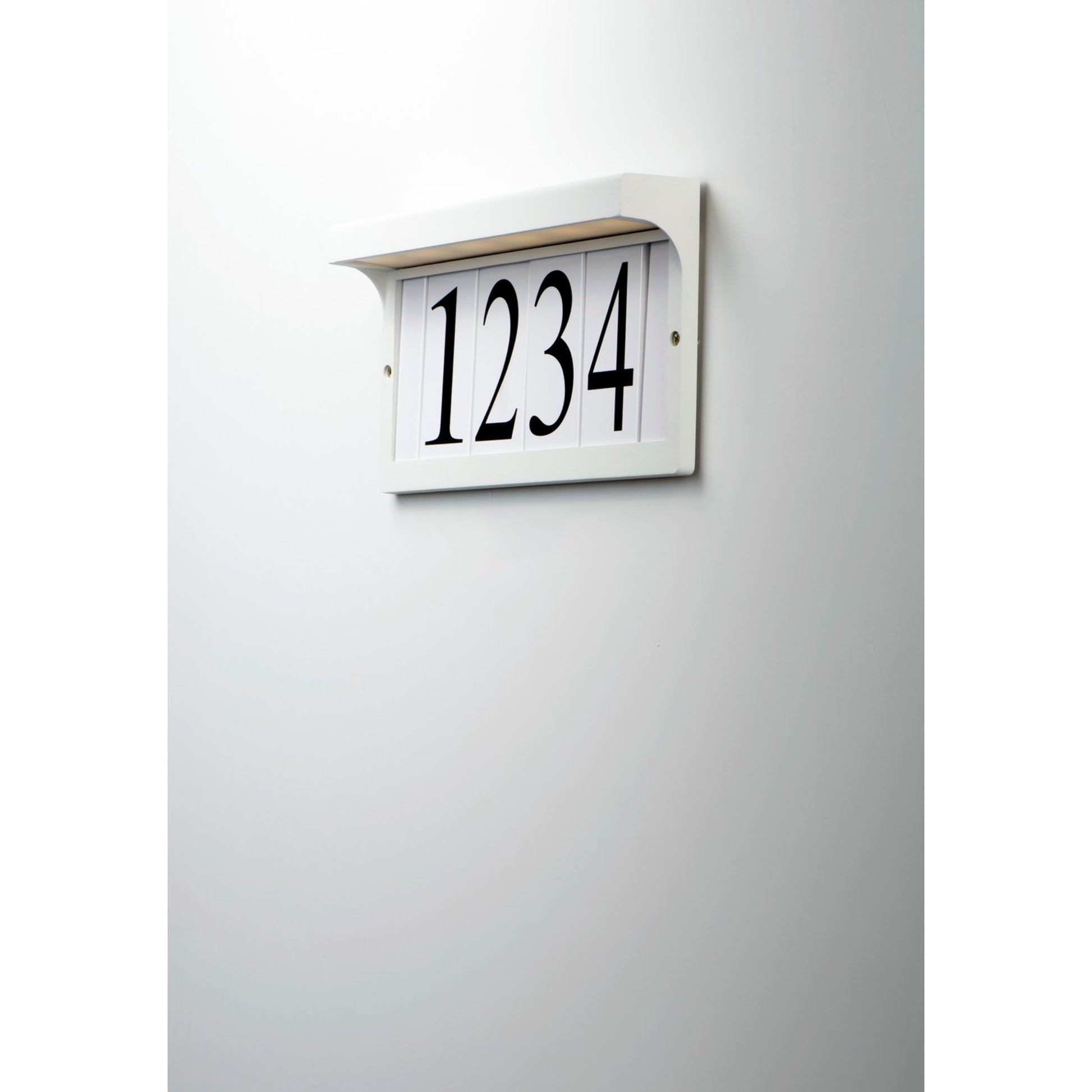 LED Address Light Frame, White Finish - Bees Lighting