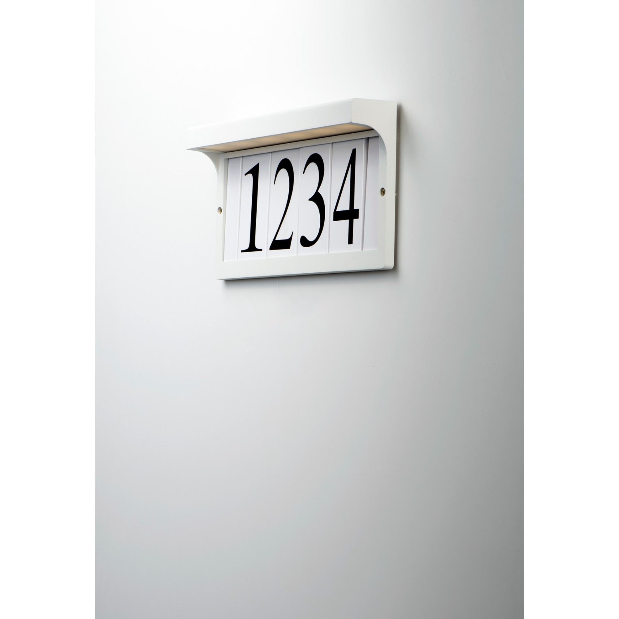 LED Address Light Frame, White Finish - Bees Lighting
