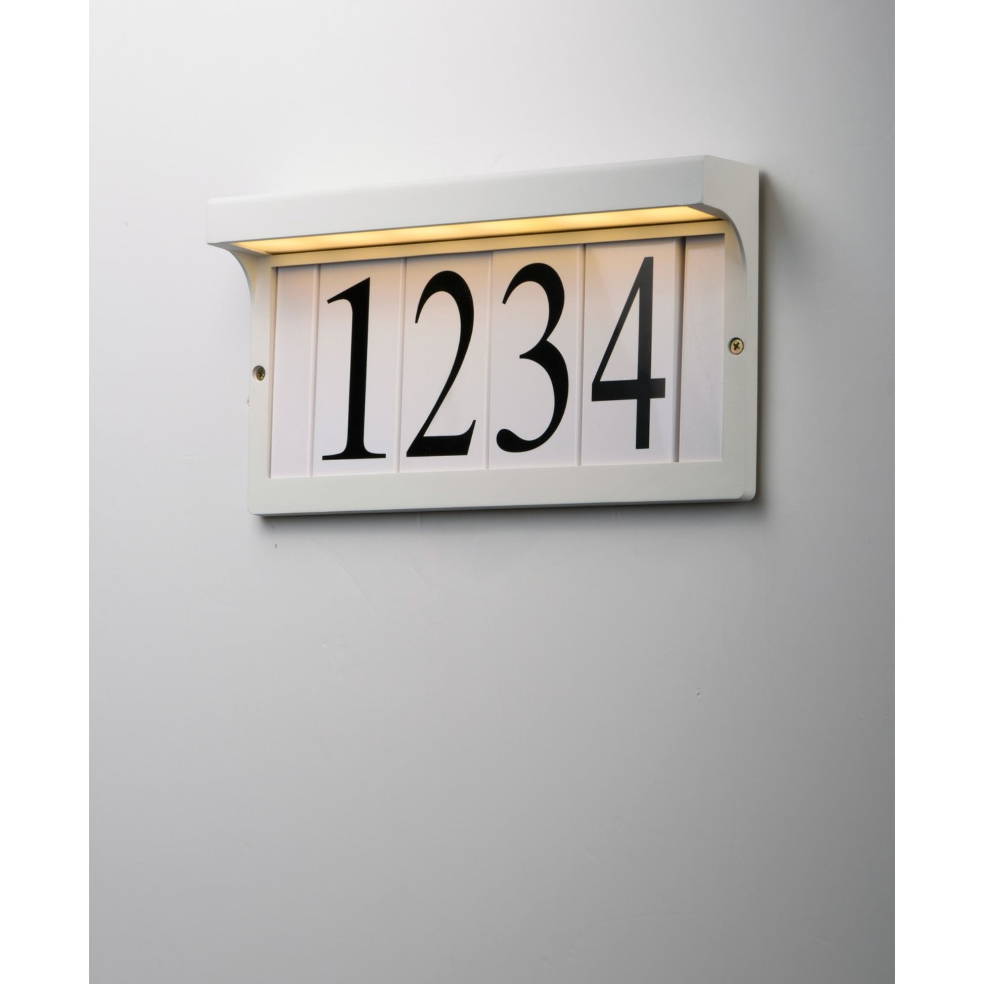LED Address Light Frame, White Finish - Bees Lighting