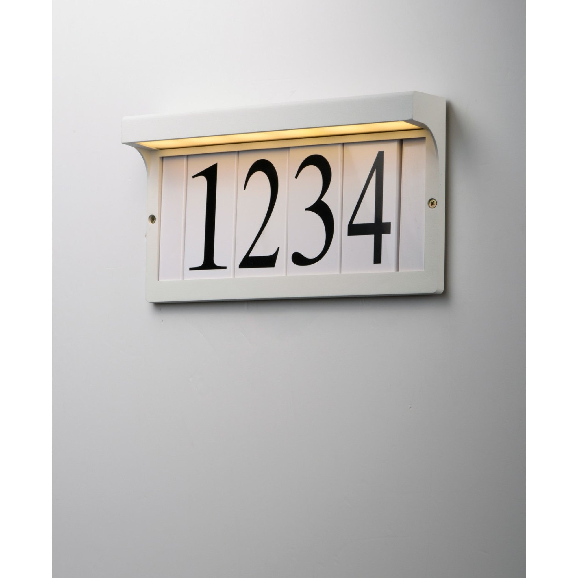 LED Address Light Frame, White Finish - Bees Lighting