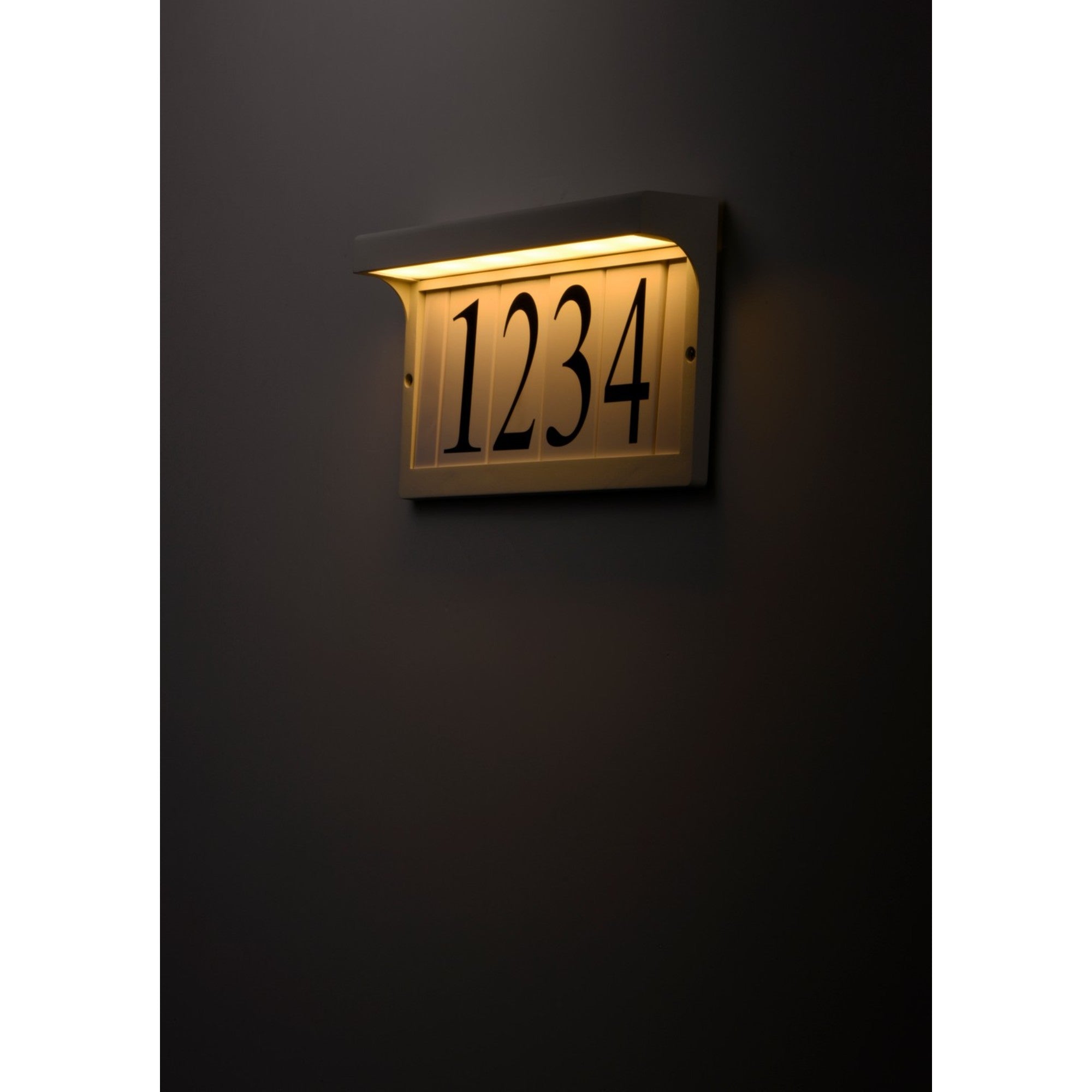 LED Address Light Frame, White Finish - Bees Lighting