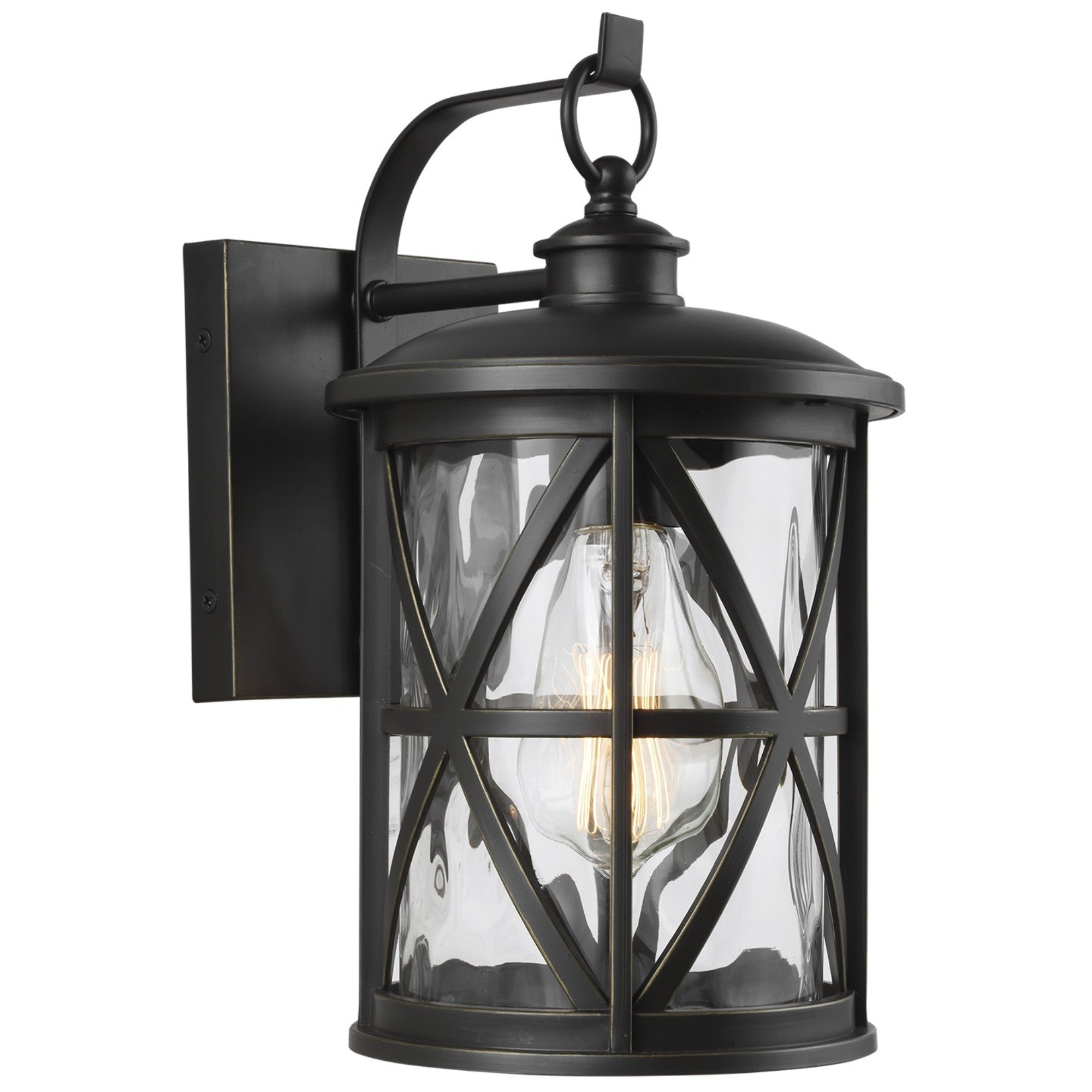 Millbrooke 12" Extra Small Lantern, Antique Bronze Finish - Bees Lighting
