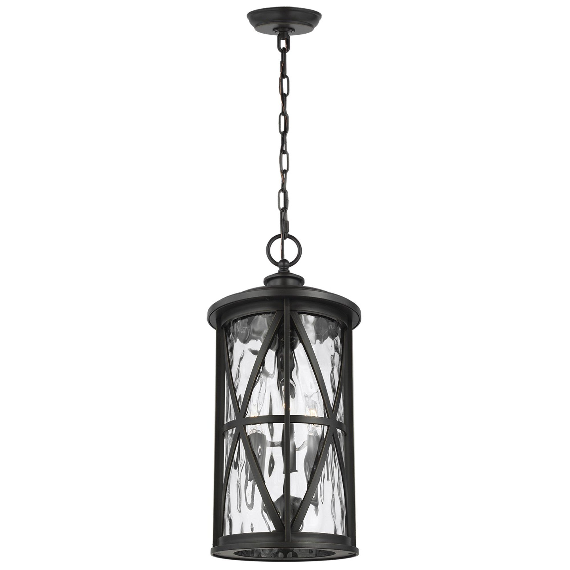 Millbrooke 21" 3-Light Pendant, Antique Bronze Finish - Bees Lighting