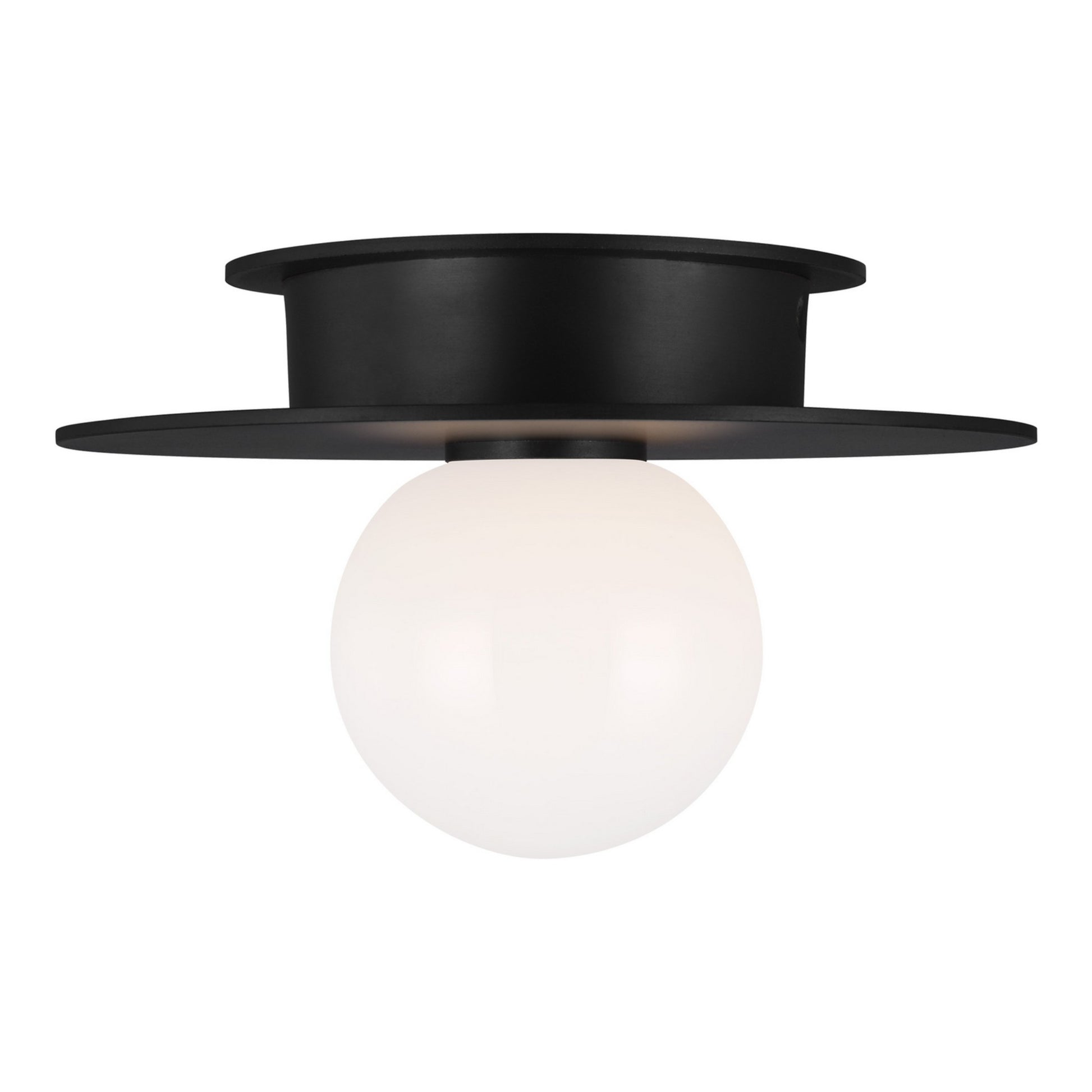 Nodes 8" Flush Mount, Midnight Black Finish - Bees Lighting