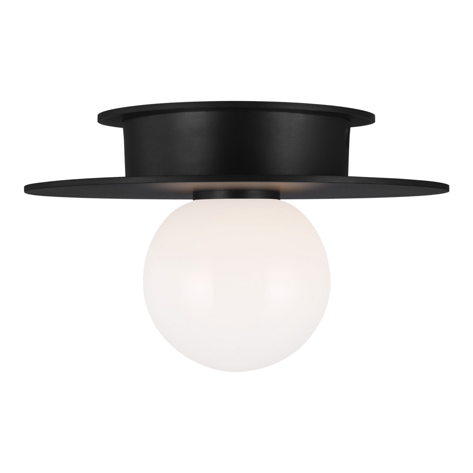 Nodes 8" Flush Mount, Midnight Black Finish - Bees Lighting