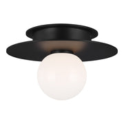 Nodes 8" Flush Mount, Midnight Black Finish - Bees Lighting