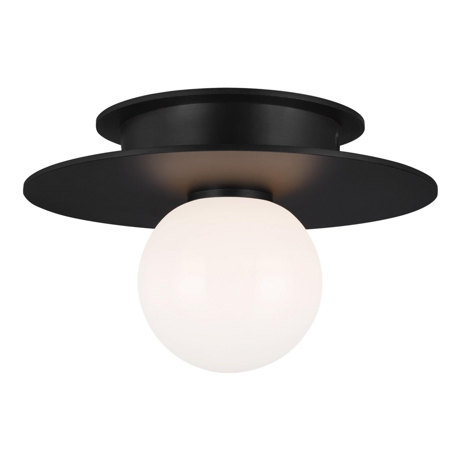 Nodes 8" Flush Mount, Midnight Black Finish - Bees Lighting