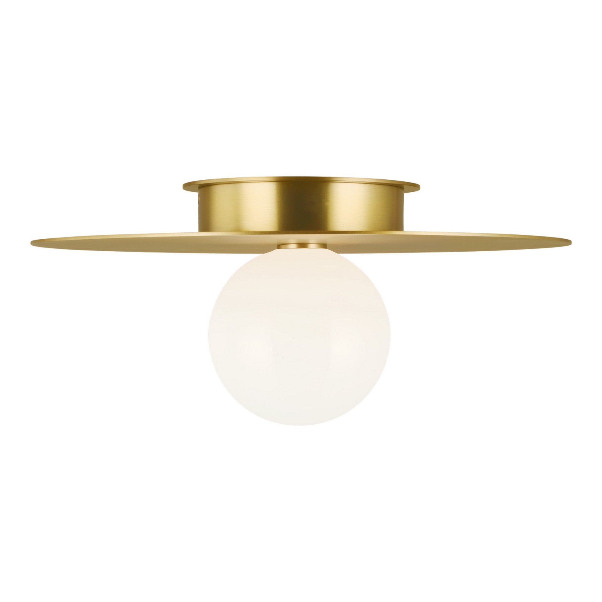 Nodes 18" Flush Mount, Burnished Brass Finish - Bees Lighting