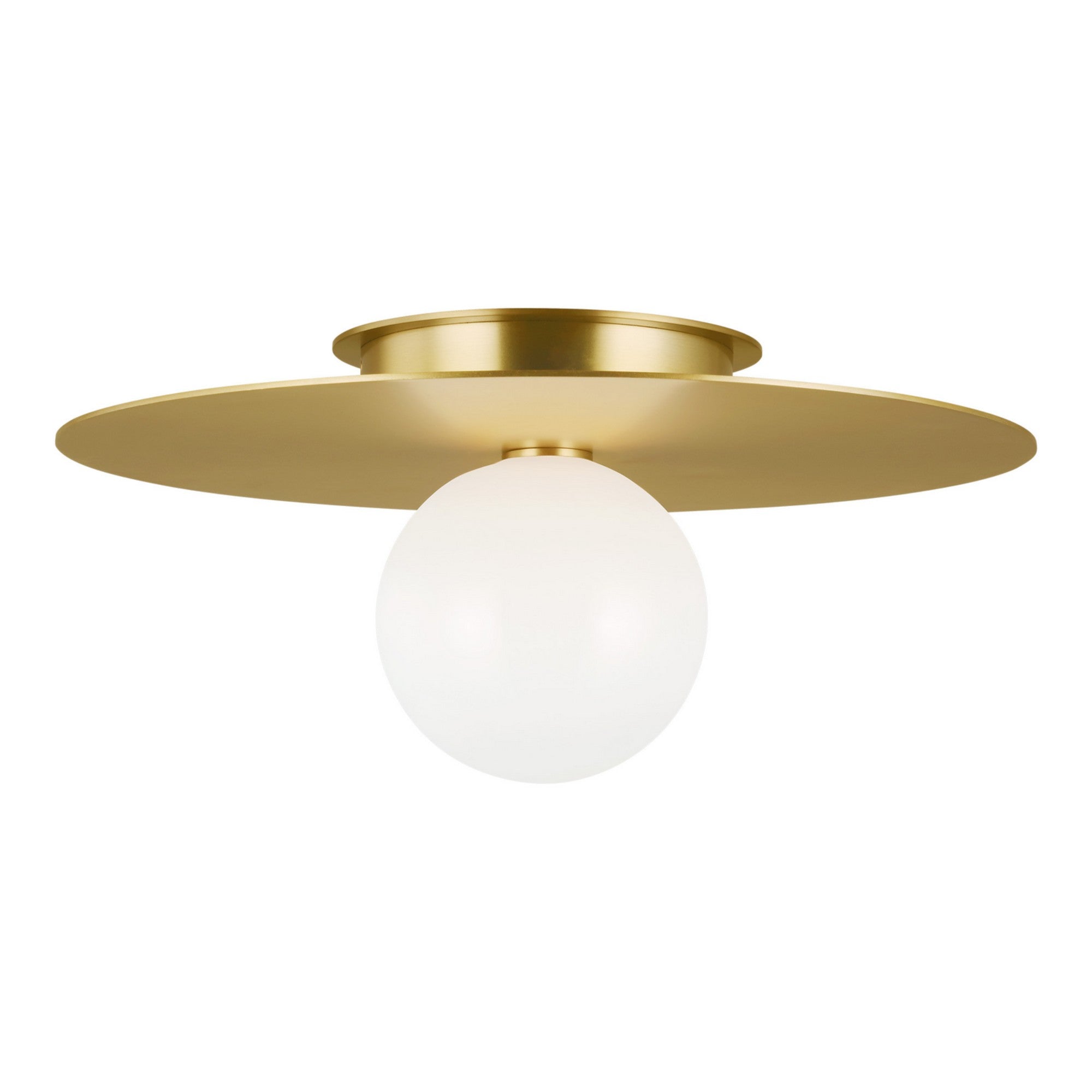 Nodes 18" Flush Mount, Burnished Brass Finish - Bees Lighting