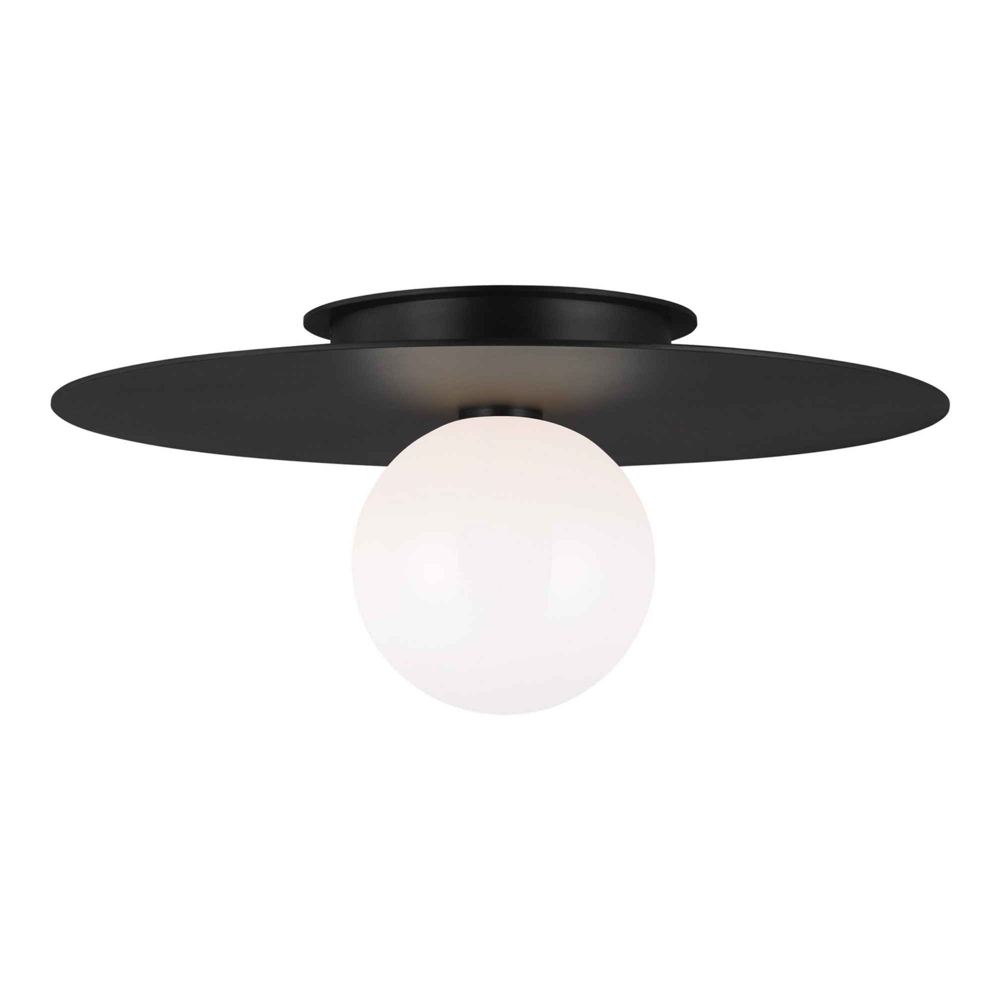 Nodes 18" Flush Mount, Midnight Black Finish - Bees Lighting
