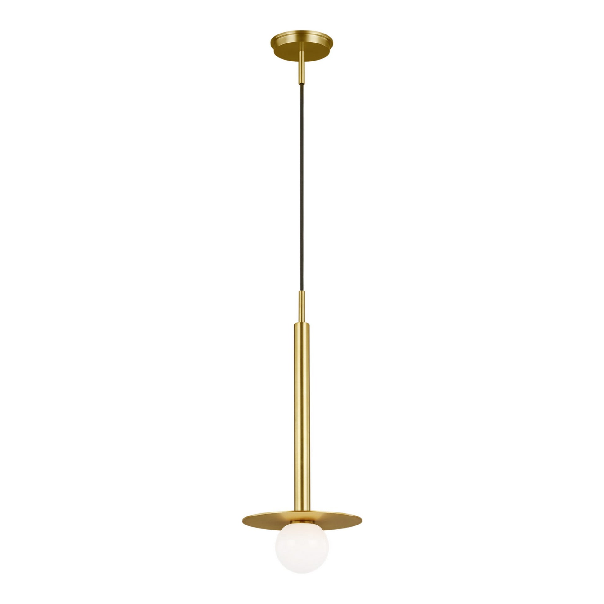 Nodes Short Pendant, Burnished Brass Finish - Bees Lighting