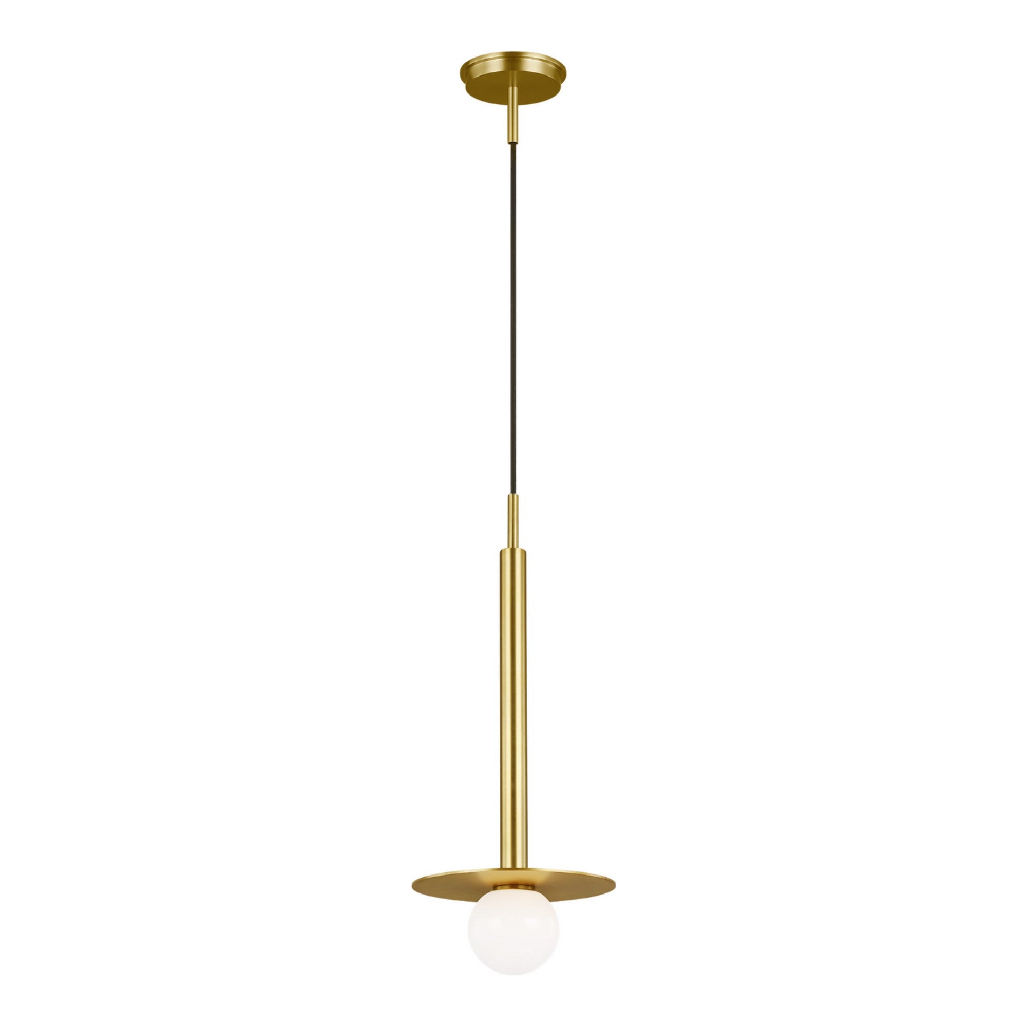 Nodes Short Pendant, Burnished Brass Finish - Bees Lighting